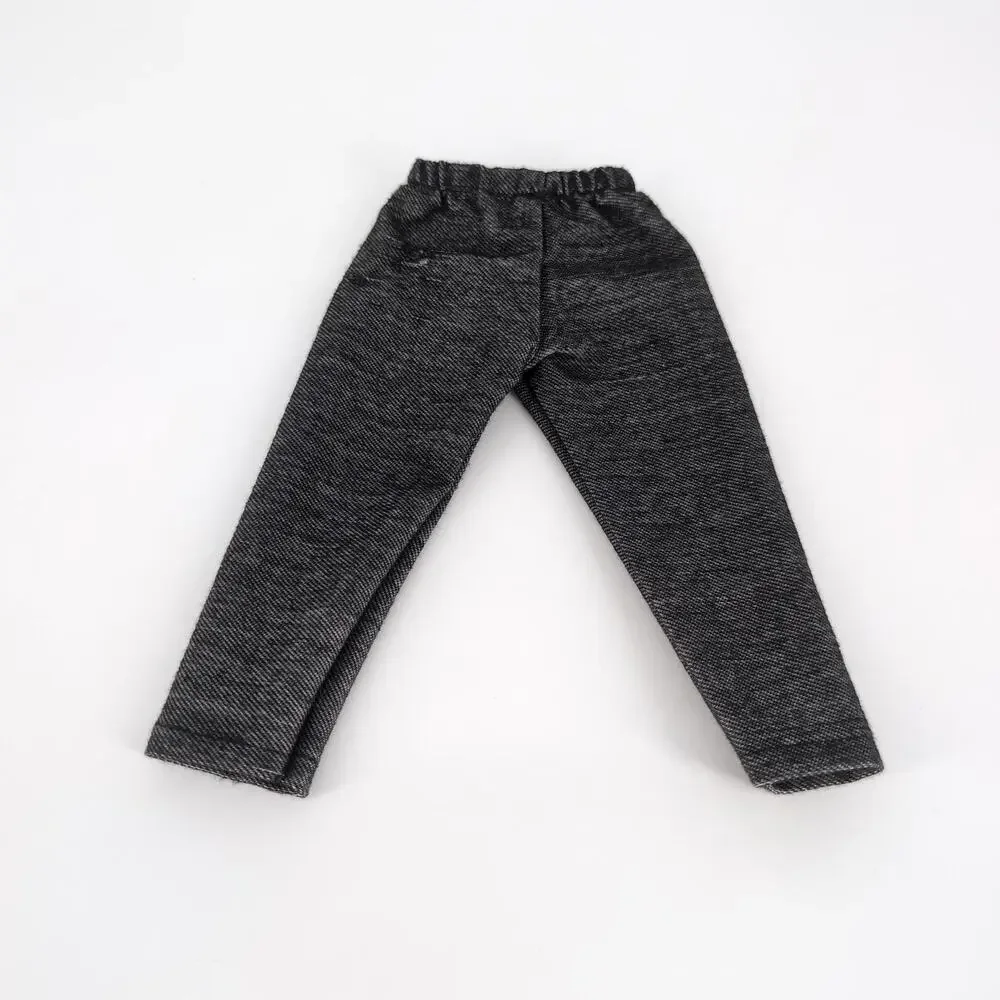 Unbranded Dark Gray Grey Almost Black Doll Full Length Leggings for 18
